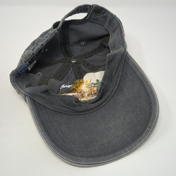 Lumber Scape Slideback Hat Gray One Size Embroidered Port & Company - Picture 7 of 9